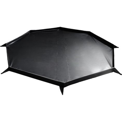 Pyramidenzelt-Bodenmatte, wasserdichte Bodenmatte, Picknickmatte, wasserdichte Strandmatte, Schwarz