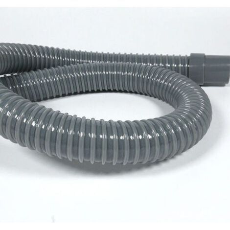 Tuyau souple d'évacuation flexible 90° – Diamètre 45 x 32 mm – Raccordement siphon – Plastique recyclé gris – Longueur 0,5 m (1/4)