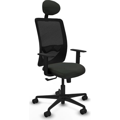 Silla de oficina piqueras y crespo Zulema negro cómoda ergonómica (1/2)