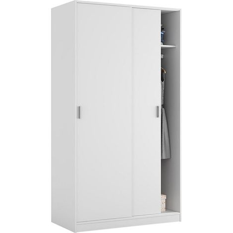 Armario 2 puertas correderas 100 blanco (1/10)