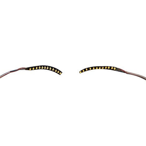 Faux cils lumineux LED légers et stylés pour soirées, bars, discothèques et Halloween - Jaune (1/5)