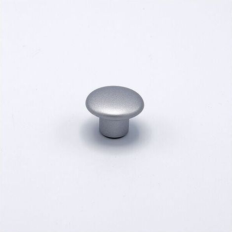 Pomolo tondo effetto alluminio 32x22mm - 006 Little