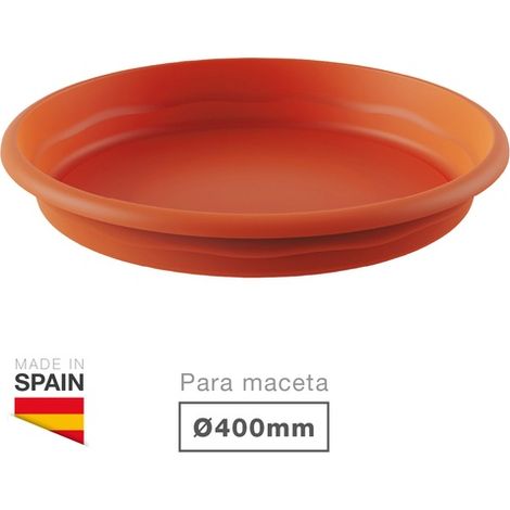 Plato de inyeccion color terracota ø34cm (para maceta ref: 74863)