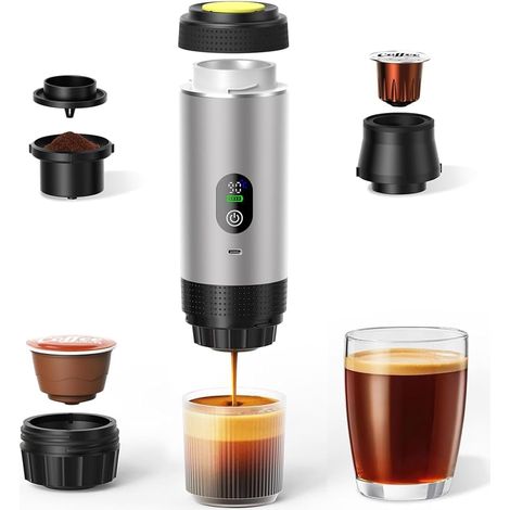 Expresso électrique de voyage, 20bar, 7500mAh, auto-chauffante (1/5)