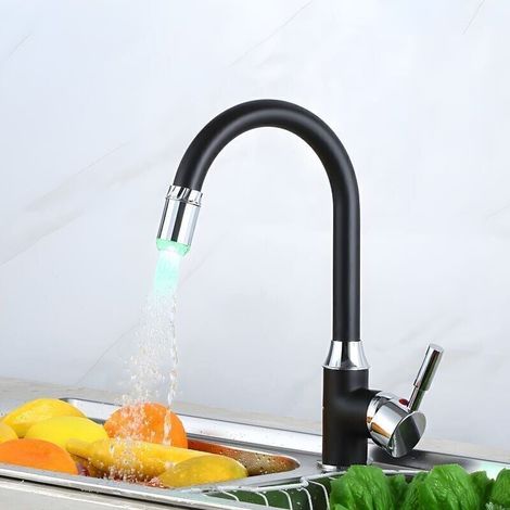 High Quality Copper Kitchen Faucet, Double Water Outlet Mode, Electroplated Finish, Precise Hot and Cold Water Control MUMU (1/4)