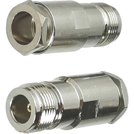 Conector hembra N para cable H1000, roscado