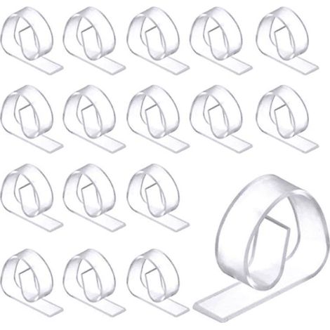 24 Pices Clips Nappes En Plastique Pinces Nappe Clair Clips De Support Pour Fte Picnic (1/5)