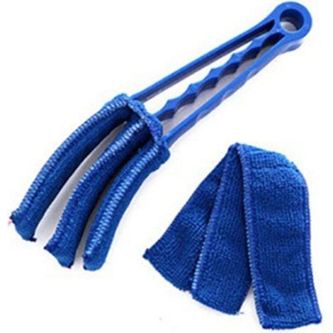 TopHomer Nettoyeur de stores vénitiens - Lavable - Outil de nettoyage pour volets de fenêtre (bleu) (1/4)