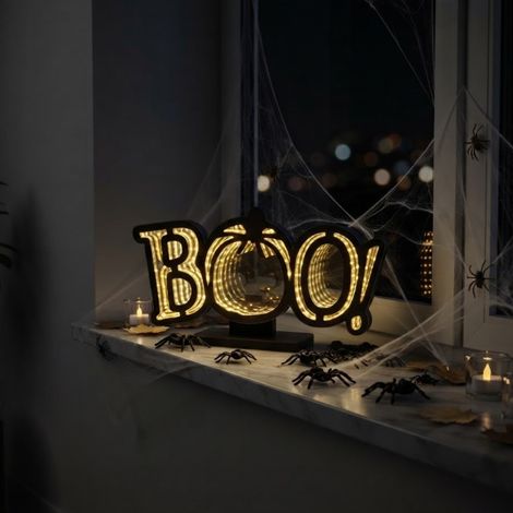 Illuminated BOO Infinity Light (1/2)