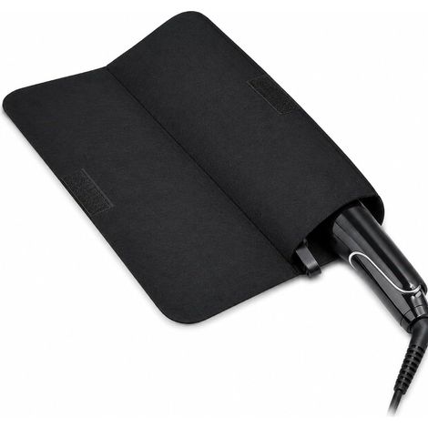 Pochette et Tapis Thermorésistant Pour Lisseur - ÉTui En Feutre Sécurisé Résistant à La Chaleur Pour Protéger Les Surfaces - IDéal Maison Voyage Salon - Tapis Thermique Fer a Lisser (1/5)