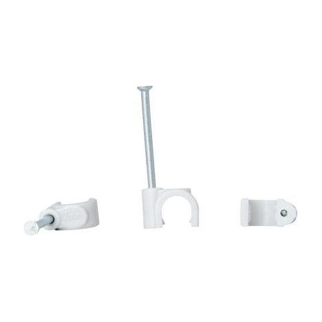 Abrazadera de cableado Kopp gris de poliamida 30 mm