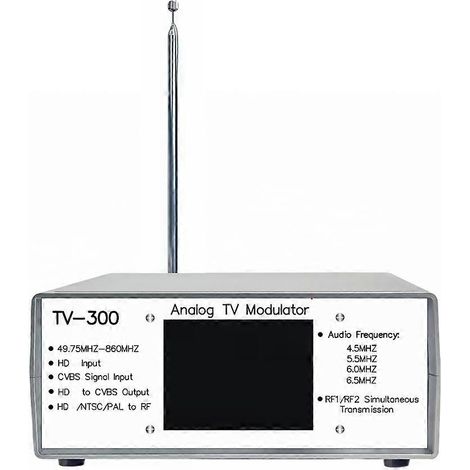 Convertisseur vidéo analogique TV300, modulateur TV analogique 2 canaux, émetteur audio et vidéo analogique sans fil, prise américaine (1/5)