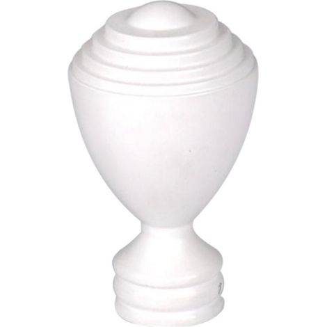 1 Pièce En Alliage Rideau Décoratif Pôle/tige Embouts Extrémités Têtes 28mm Blanc O (1/5)