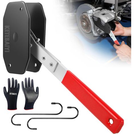 Brake caliper compression tool,  4-in-1 universal disc caliper tool,  360° swivel ratchet compressor for automotive brake repair and installation (1/5)