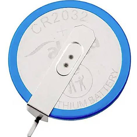 Pile au lithium CR2032 HP2D Akyga AKY1140 3 V / 210 mAh, connecteur raster 2 broches, 20 mm (1/2)