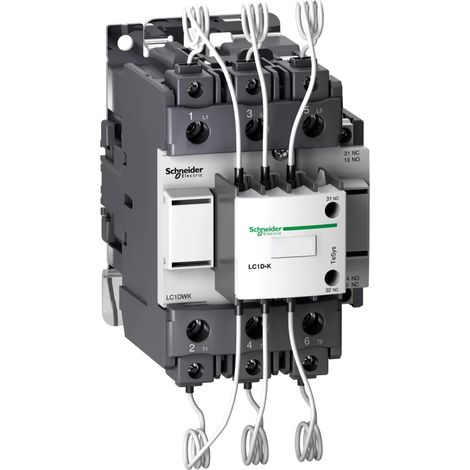 TeSys Deca Schütz für Kondensatorbänke 3P 60kvar 1Z 2R 230V AC LC1DWK12P7 (1/2)