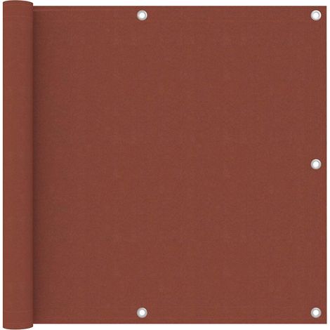 vidaXL Balcony Screen Terracotta 90x500 cm Oxford Fabric