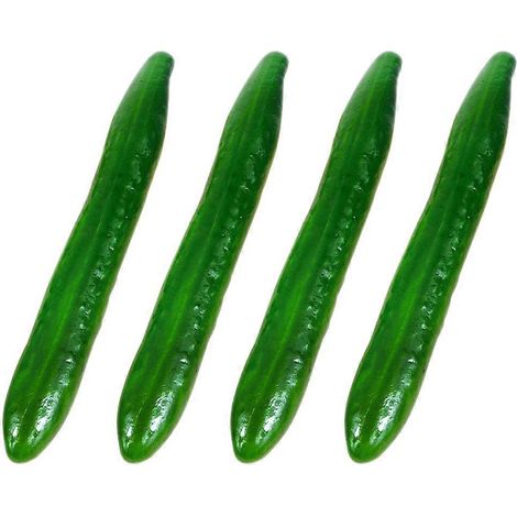 Lot de 4 modèles de concombres artificiels en mousse, accessoires de légumes factices (1/5)