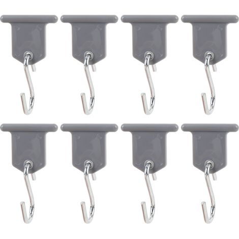 Ortviai Crochets pour Store Rétractable de Camping – 8 Pièces en Acier Inoxydable, Forme S, pour Caravanes, Fourgons et Tentes (1/5)