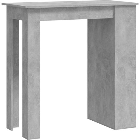 Maison Exclusive - Table de bar à étagère de rangement Gris béton 102x50x103,5 cm (1/5)