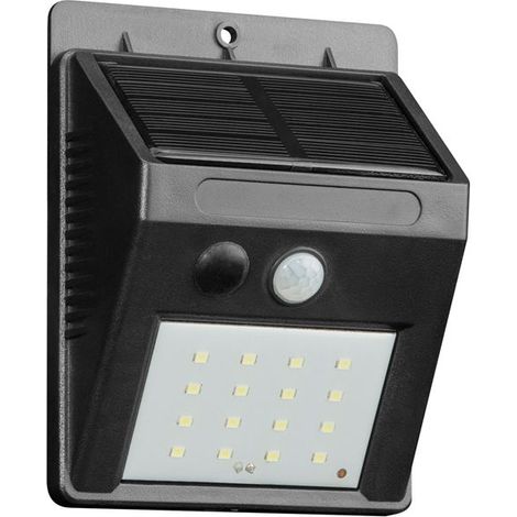 EZSOLAR - Applique murale solaire détecteur de mouvements 270lm (1/3)