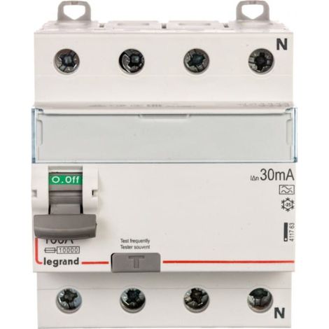 Disyuntor diferencial 4P 100A 003A tipo A P304 DX3 411763