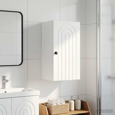 vidaXL Armario de pared para baño ALKMAAR Blanco 30 x 31 x 59 cm (1/5)