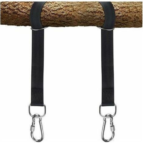 Gear Kit De Sangles De Suspension Pour Balançoire D'Arbre – Installation Facile Et Rapide – Sangles Extra Longues De 1,5 M Pouvant Contenir 900 Kg – Mousqueton À Verrouillage Plus Sûr, Parfait Pour Le (1/5)