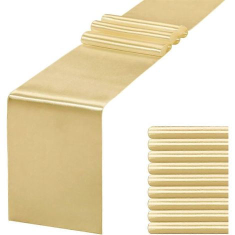 10er-Pack Tischläufer/Tischdecken, geeignet für Partys, Hochzeiten, B--