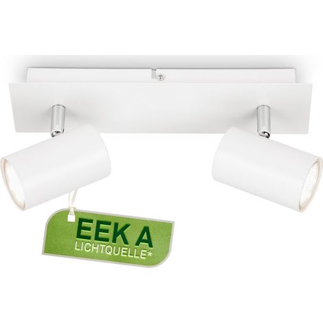 Briloner Isil A Lampada da soffitto a LED, CEE A sorgente luminosa, orientabile, lampadina sostituibile, bianco, 29 x 8 x 12,3 cm (1/5)