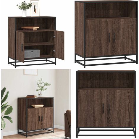 vidaXL Sideboard Braun Eichen-Optik 68x35x76 cm Holzwerkstoff (1/5)