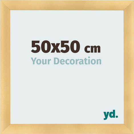 yd. - Cadre photo 50x50 - Or Mat - MDF - Pisa (1/5)