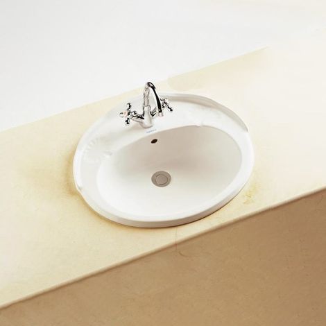 SANITANA GRLE2.10C0 GRECIA Lavabo Encastre Clásico Blanco - ref: S10069816400000