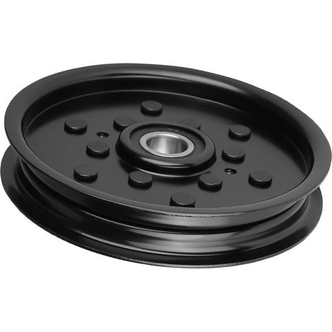Lot 2 poulies noires – Compatibles John Deere AM106627 – Galets transmission (1/5)