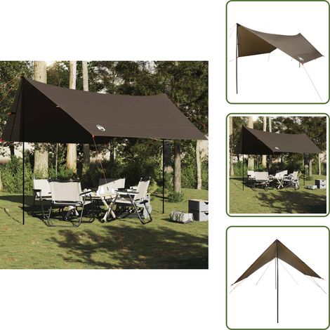 vidaXL Tarp Braun 438x376x212 cm Wasserdicht (1/5)