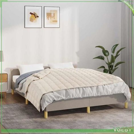 350753 Couverture lestée Crème clair 120x180 cm 9 kg Tissu (1/5)