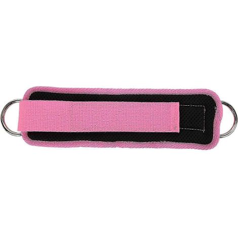 Sangle de cheville de fitness compatible avec les appareils de musculation à câbles, sangle de cheville réglable en néoprène à double boucle, rose élégant. (1/5)