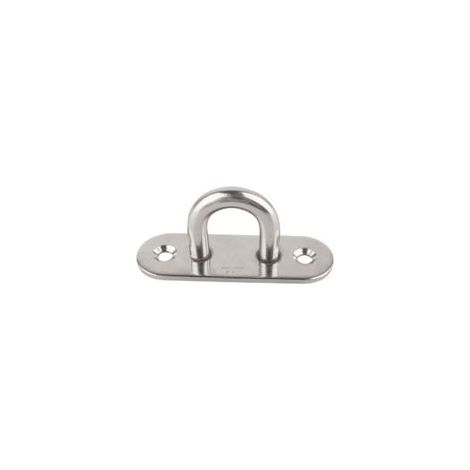 12 ganchos de acero inoxidable, ganchos metálicos en forma de U de acero inoxidable 304, placa de ojo de acero inoxidable, ganchos metálicos en forma de U con 2 agujeros que soportan hasta 150-200 kg (1/3)