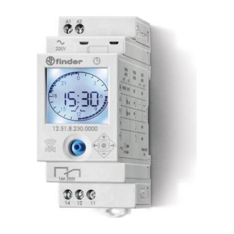 Finder 126100240000 Temporizador electrónico blanco IP20