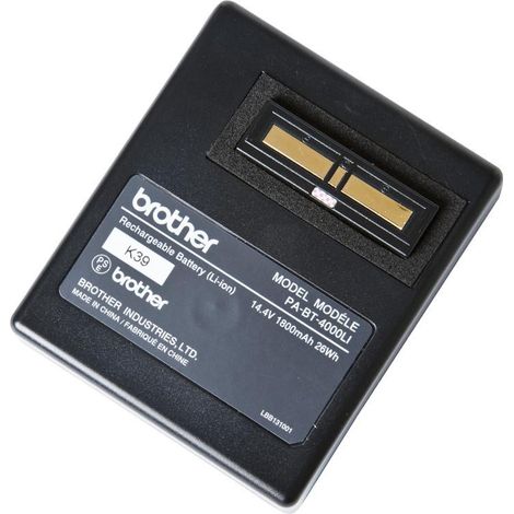 Brother PABT4000LI: Batería Recargable Li-Ion 14.4V 1800mAh 26Wh (1/2)