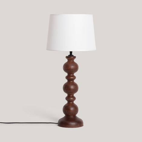 Lampada da Tavolo Legno Stuvan Bianco