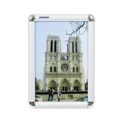 Bilderwechselrahmen 24 x 32,7 x 1,2 cm (B x H x T) DIN A4 Aluminium silber (1/3)