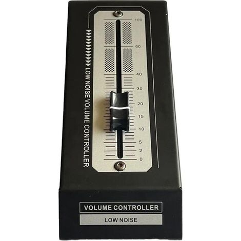 Contrleur de Volume de Bureau avec Prise Jack 6,5 mm, Fader Haute Précision pour Haut-Parleurs et Amplificateurs D'Ordinateur, Installation Facile. (1/2)