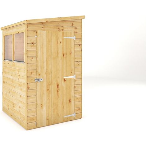 4 x 4 Feet Modular Shiplap Pent - Wood - L134 x W127.9 x H203.3 cm