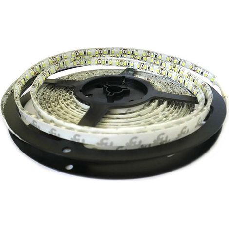 Bobina Striscia Led Sfondo Bianco Biadesivo Siliconato 40W 12V Bianco Neutro 4500K