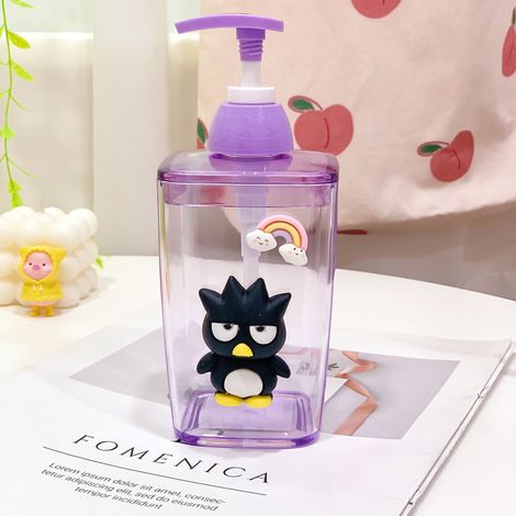 Bouteille de Voyage Transparente Type7 en Plastique Modèle Mignon Léger Vide pour Shampoing Gel Douche 420ml (1/5)