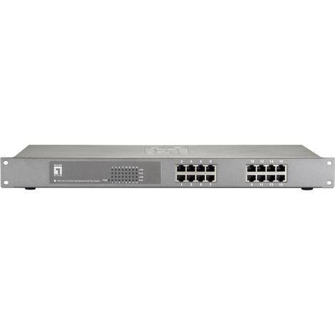SWITCH NO GESTIONABLE LEVEL ONE FEP-1612W380 16P 16xPoE 100Mb 380W CARCASA METALICA