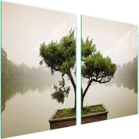 Glasschutzplatte für Herd 2x45x52 Baum (1/5)