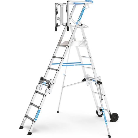 Zarges ZAP Masterflex Plus S - Teleskop-Plattformleiter 7 Stufen (1/5)