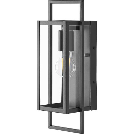 Outdoor Wall Light Black Metal Modern Style Front Door Porch Light TARNA (1/5)